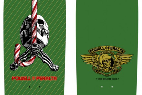 Christmas Skull and Candy Cane