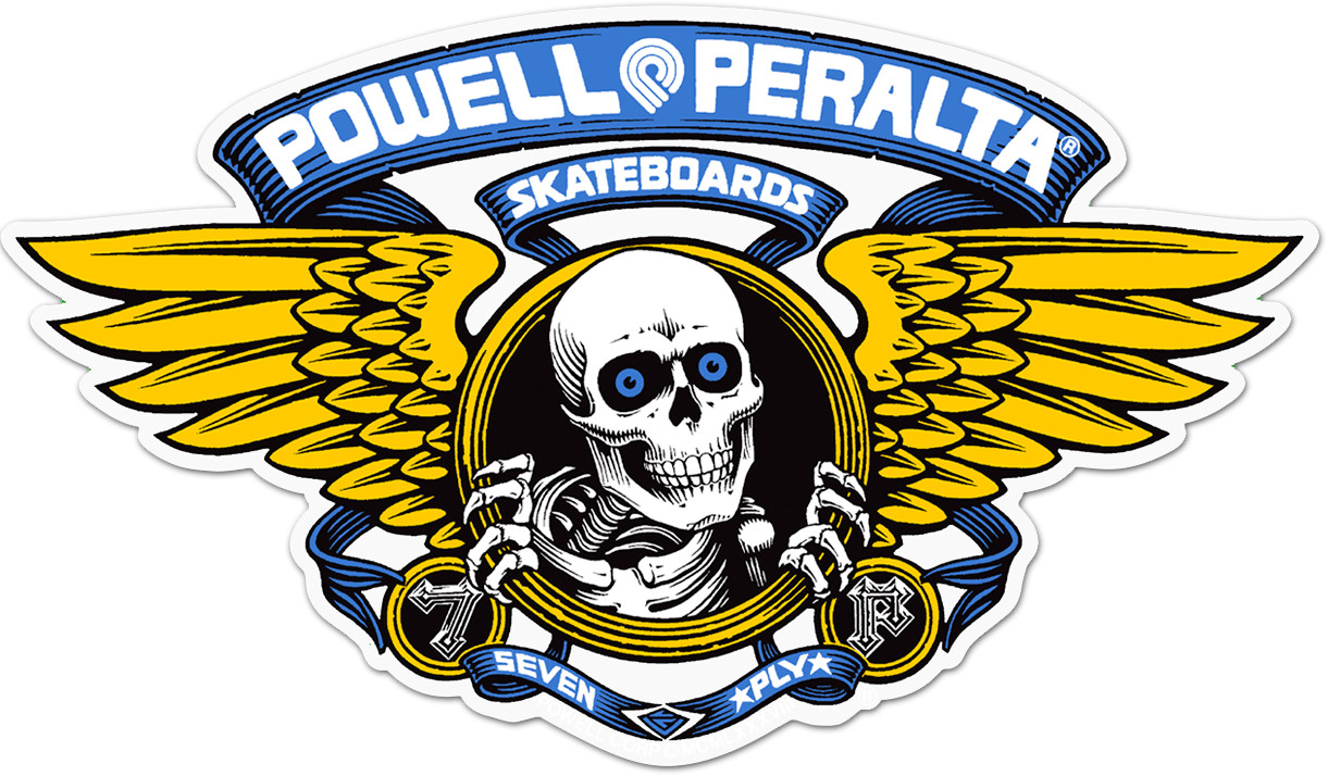Powell Peralta Winged Ripper 5 inch Die-Cut Sticker Single - BLUE