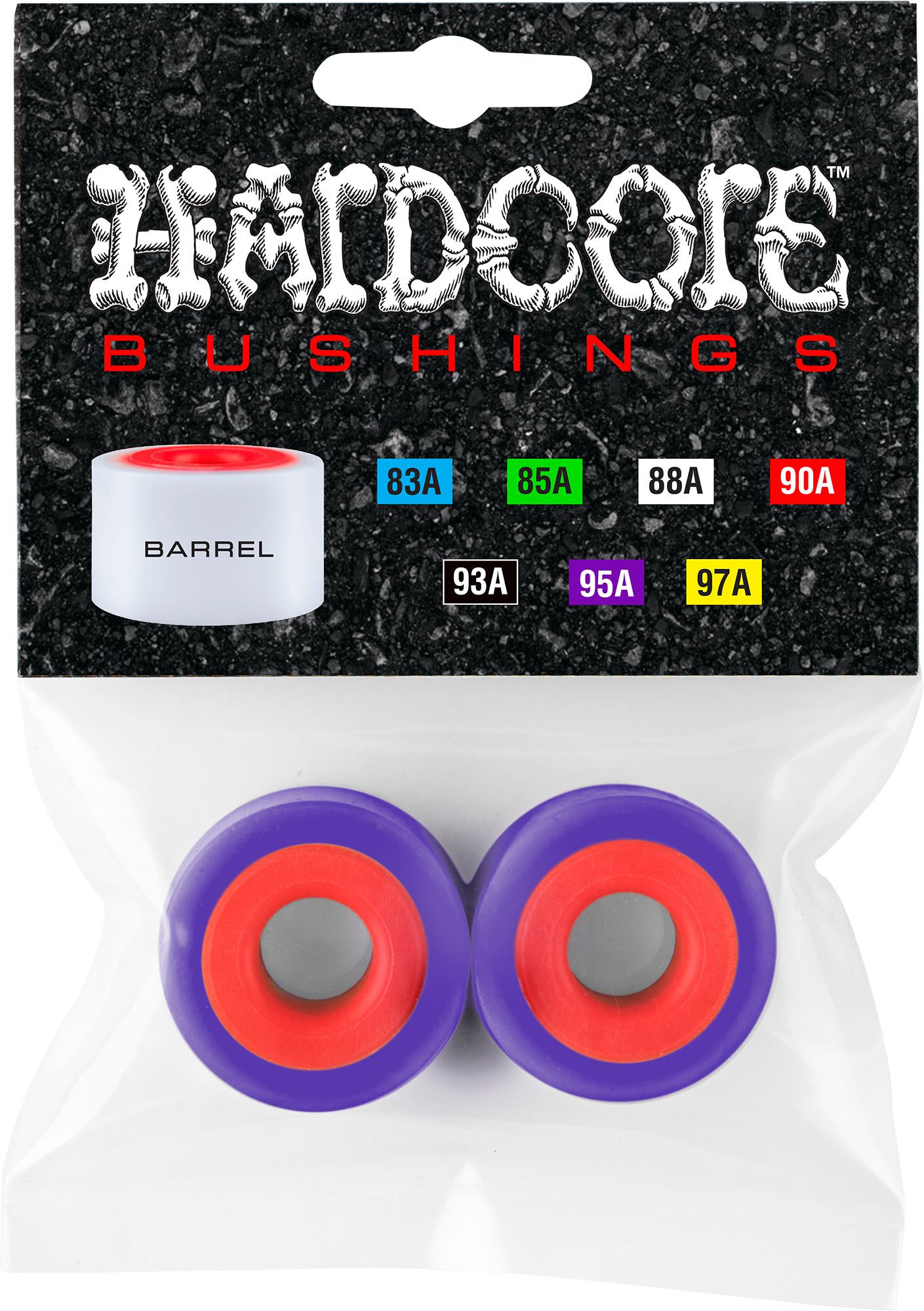 Hardcore Bushings Barrel 95A Set - Skate One