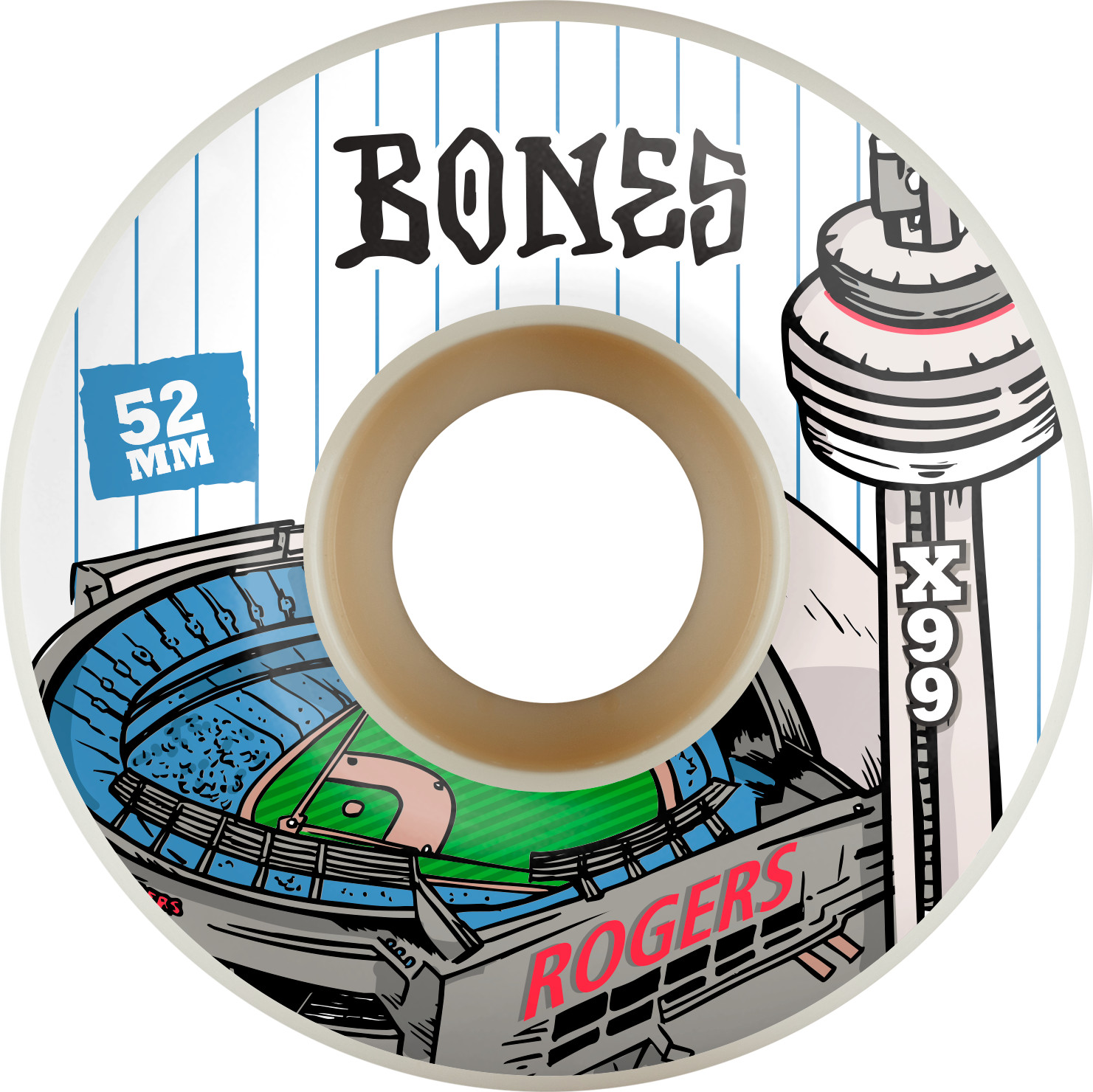 BONES WHEELS X-Formula Skateboard Wheels Rogers Centre 52mm V1 99A