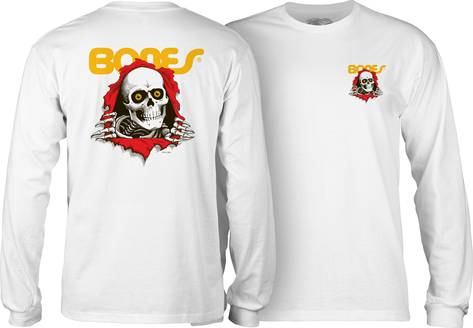 Powell Peralta Ripper L/S T-shirt - White - Skate One