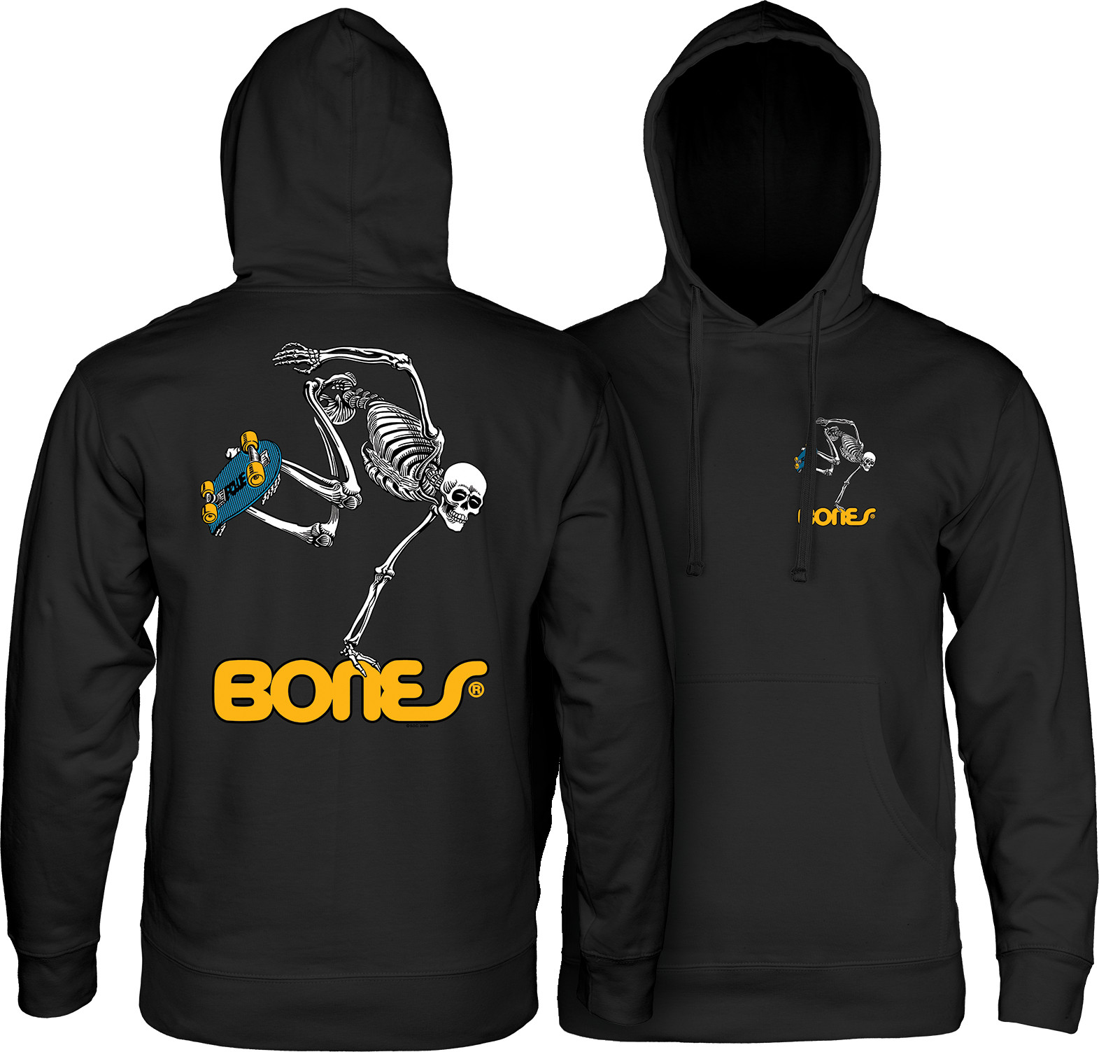 Powell Peralta Skateboarding Skeleton Midweight Hooded Sweatshirt