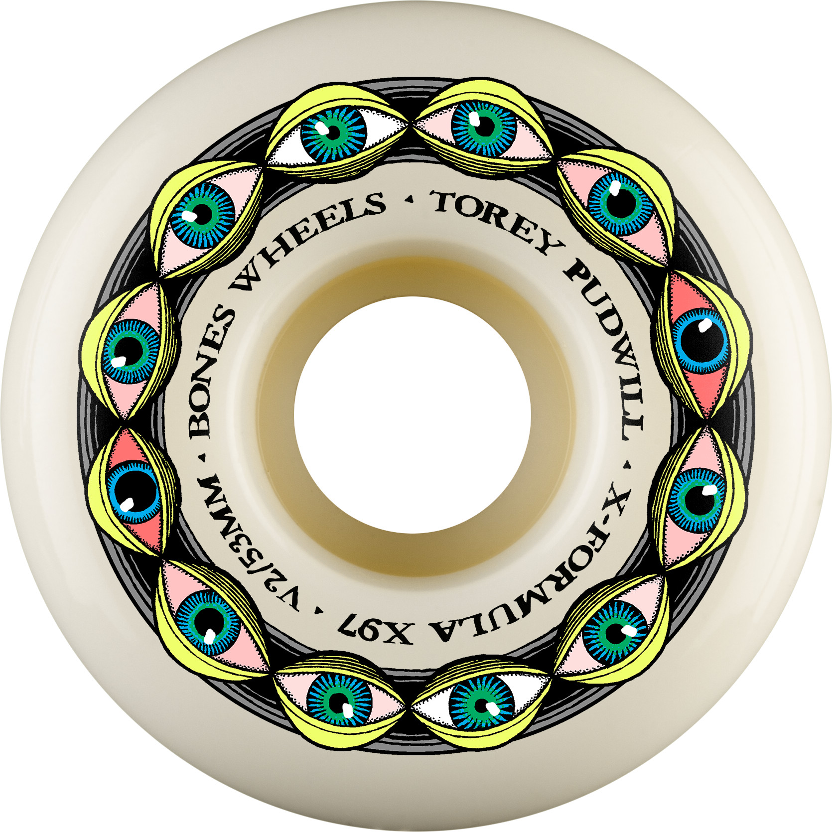 BONES WHEELS X-Formula Skateboard Wheels Pudwill Frying Eyes 53 V2
