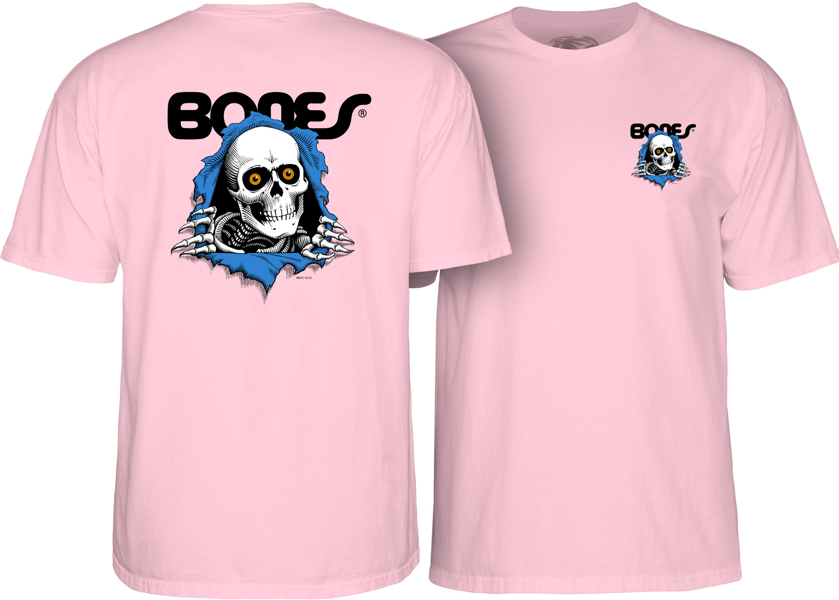 Powell Peralta Ripper YOUTH T-shirt - Light Pink - Skate One