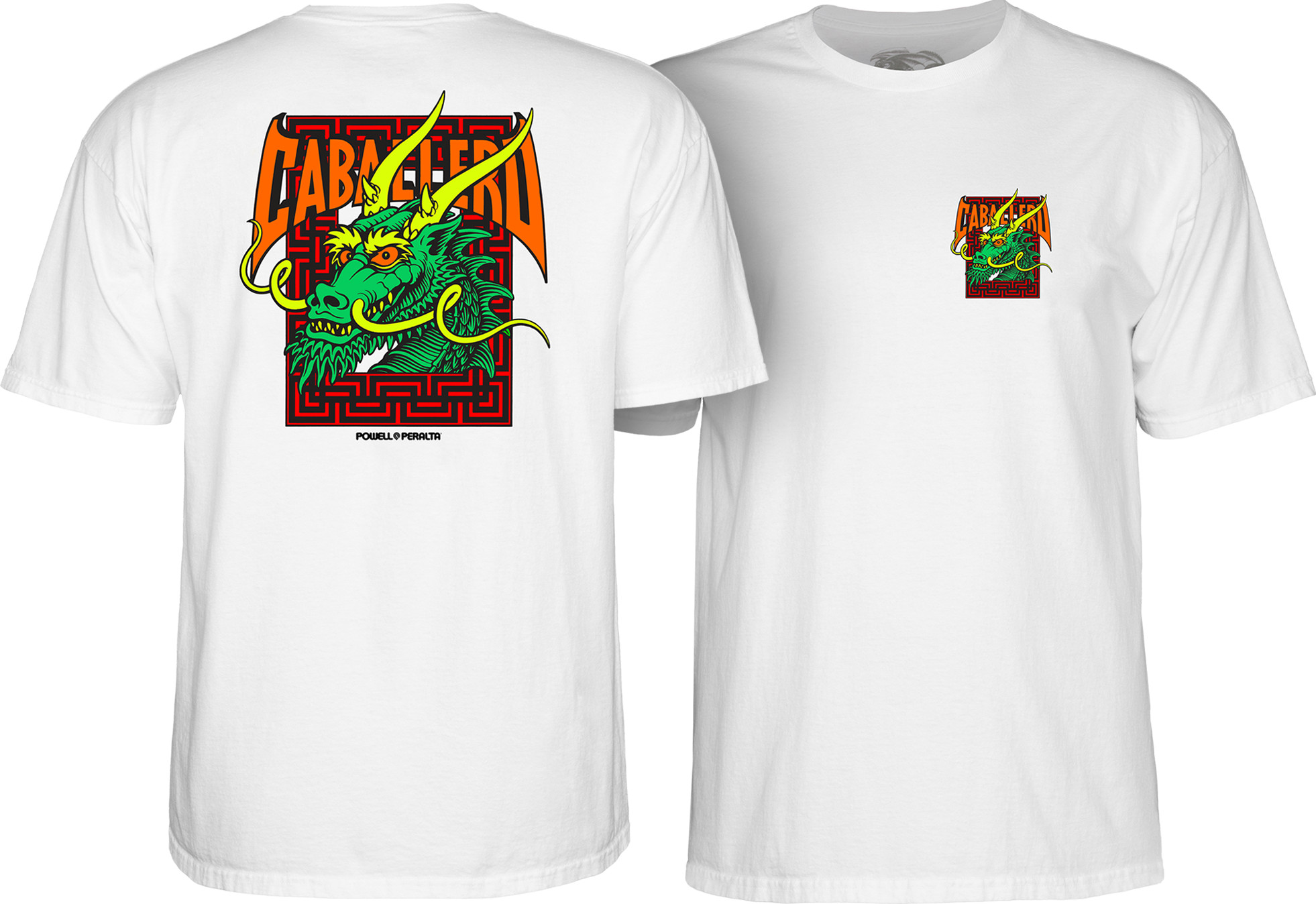 Powell Peralta Steve Caballero Street Dragon T-shirt - White