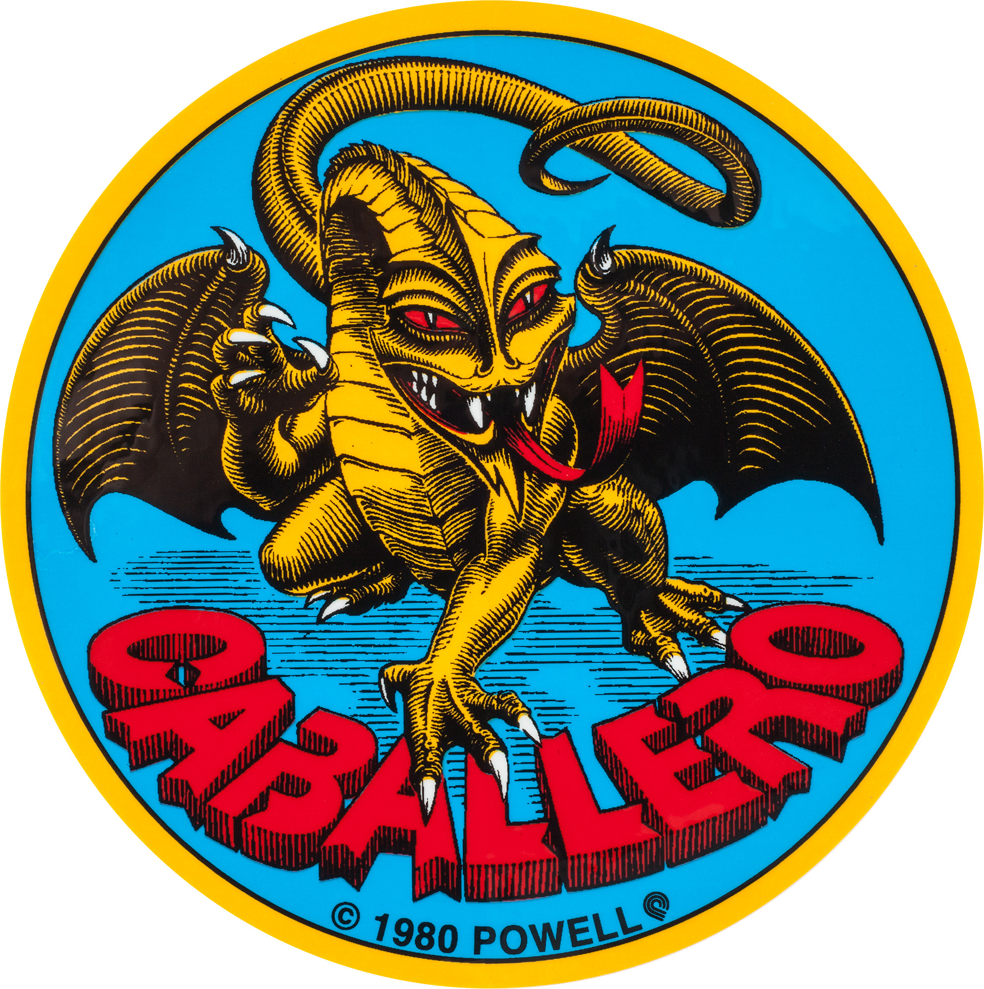 Bones Brigade Cab Original Dragon Sticker (Single) - Skate One