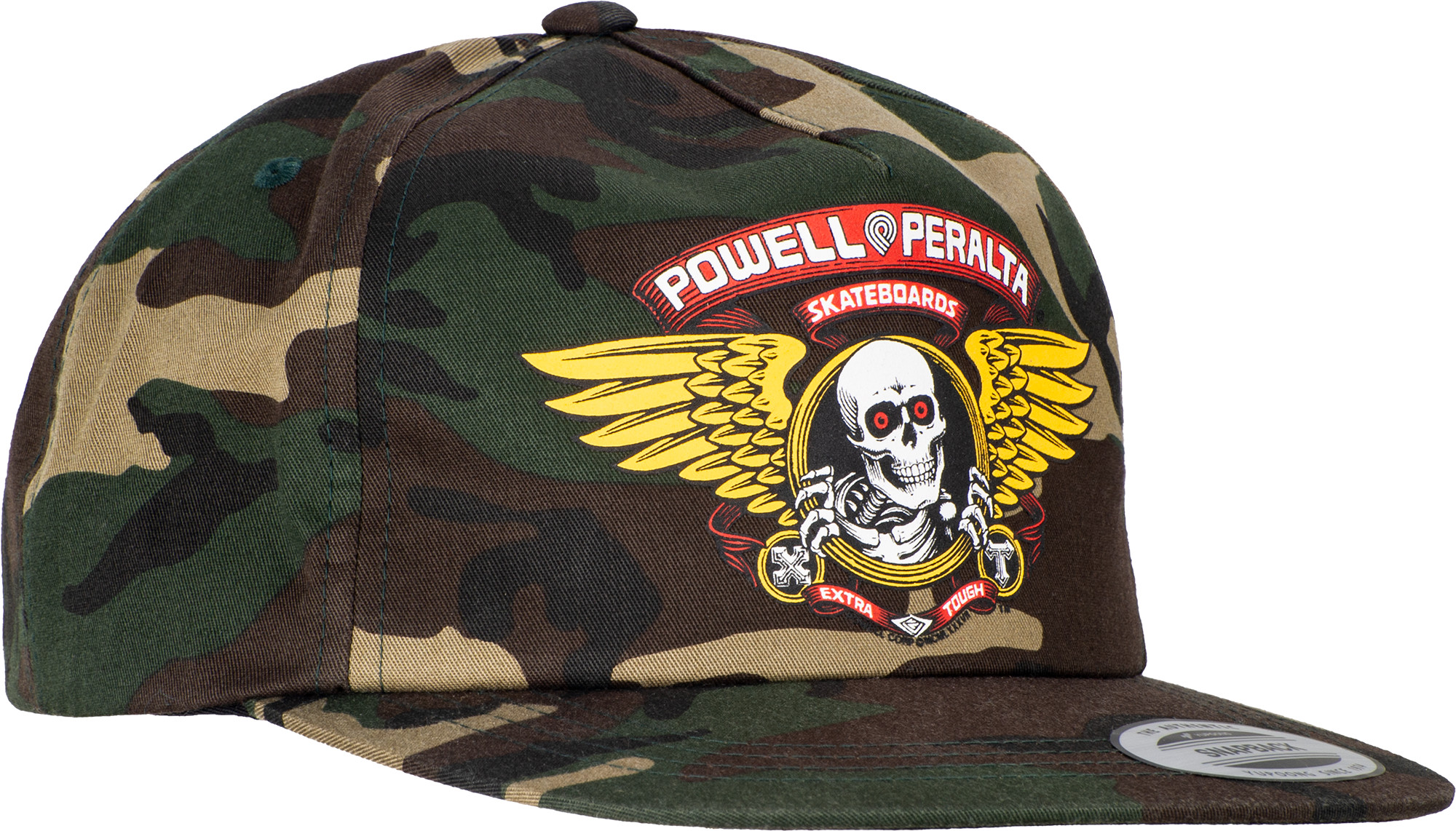 Powell Peralta Winged Ripper Snap Back Cap - Camo - Skate One