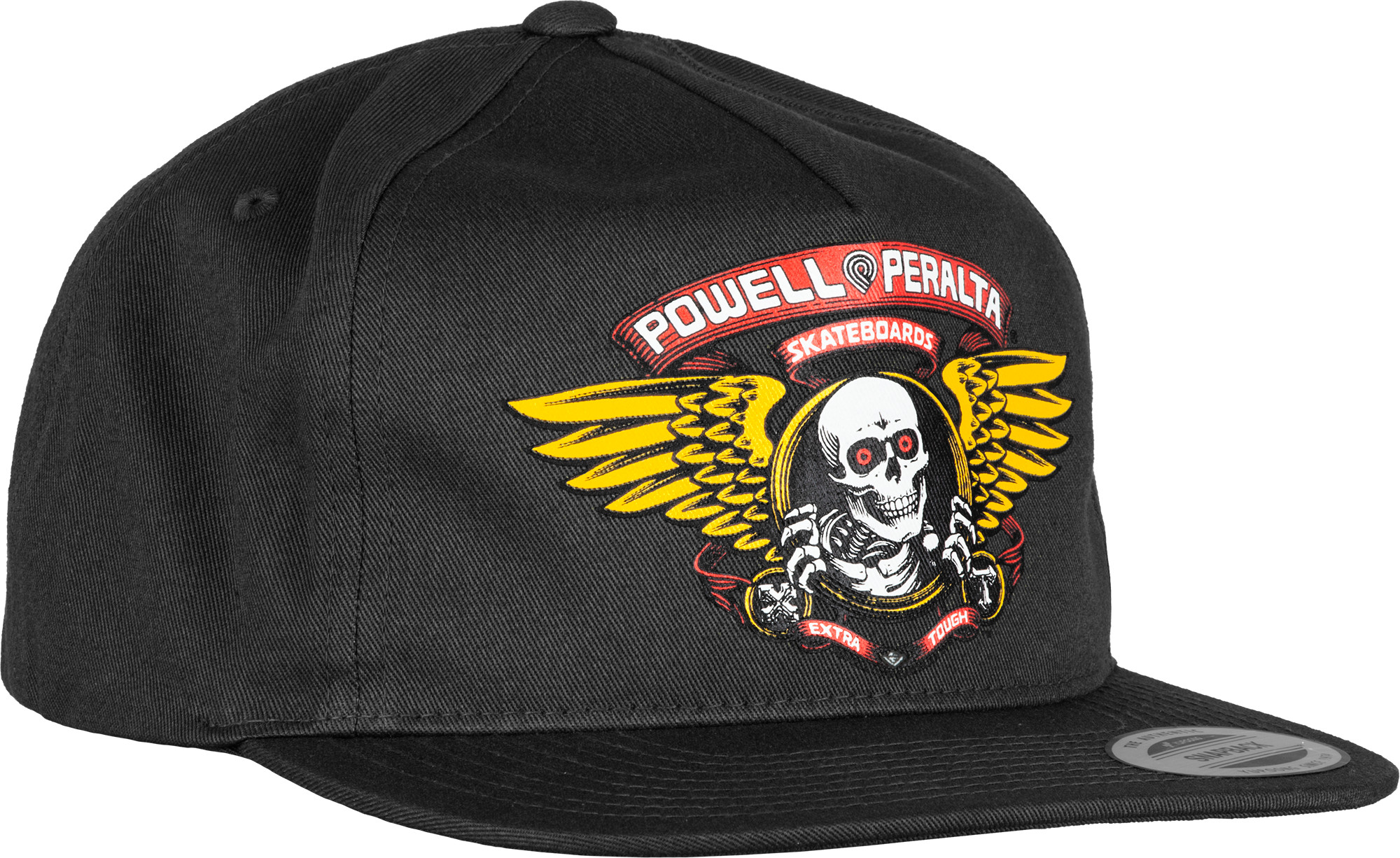 Powell Peralta Winged Ripper Snap Back Cap Black - Skate One