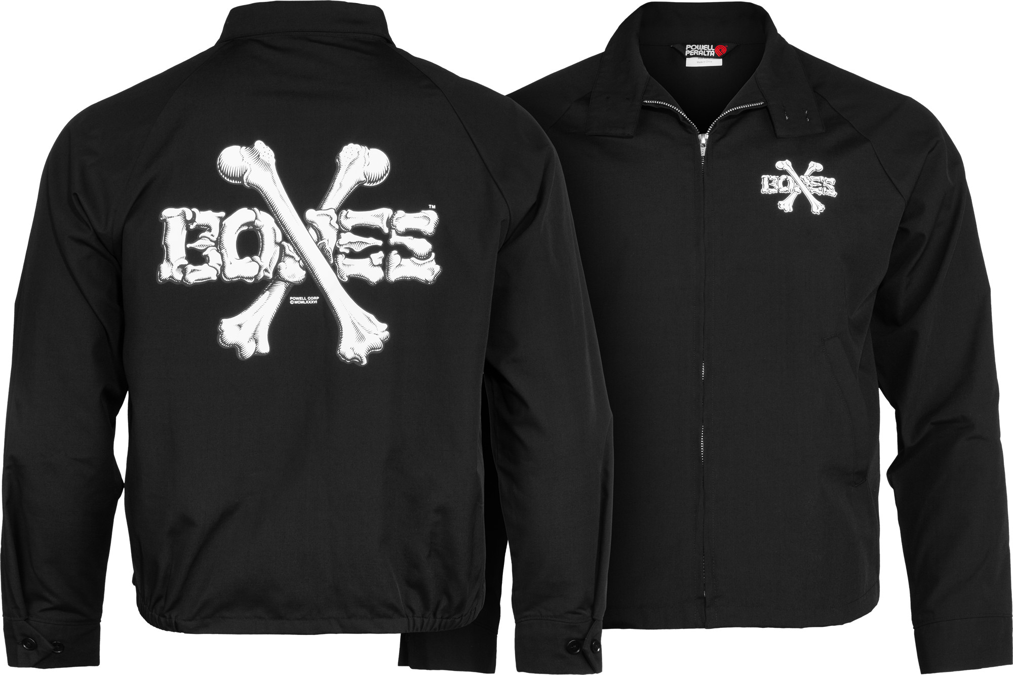Powell Peralta Cross Bones Jacket Black - Skate One