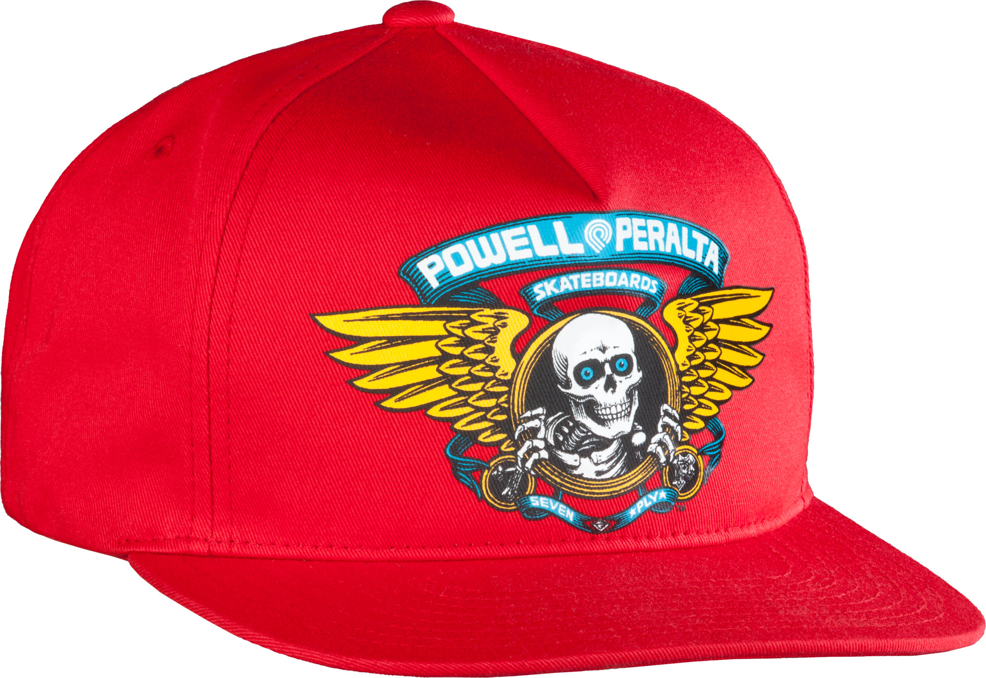 Powell Peralta Winged Ripper Snap Back Cap Red - Skate One