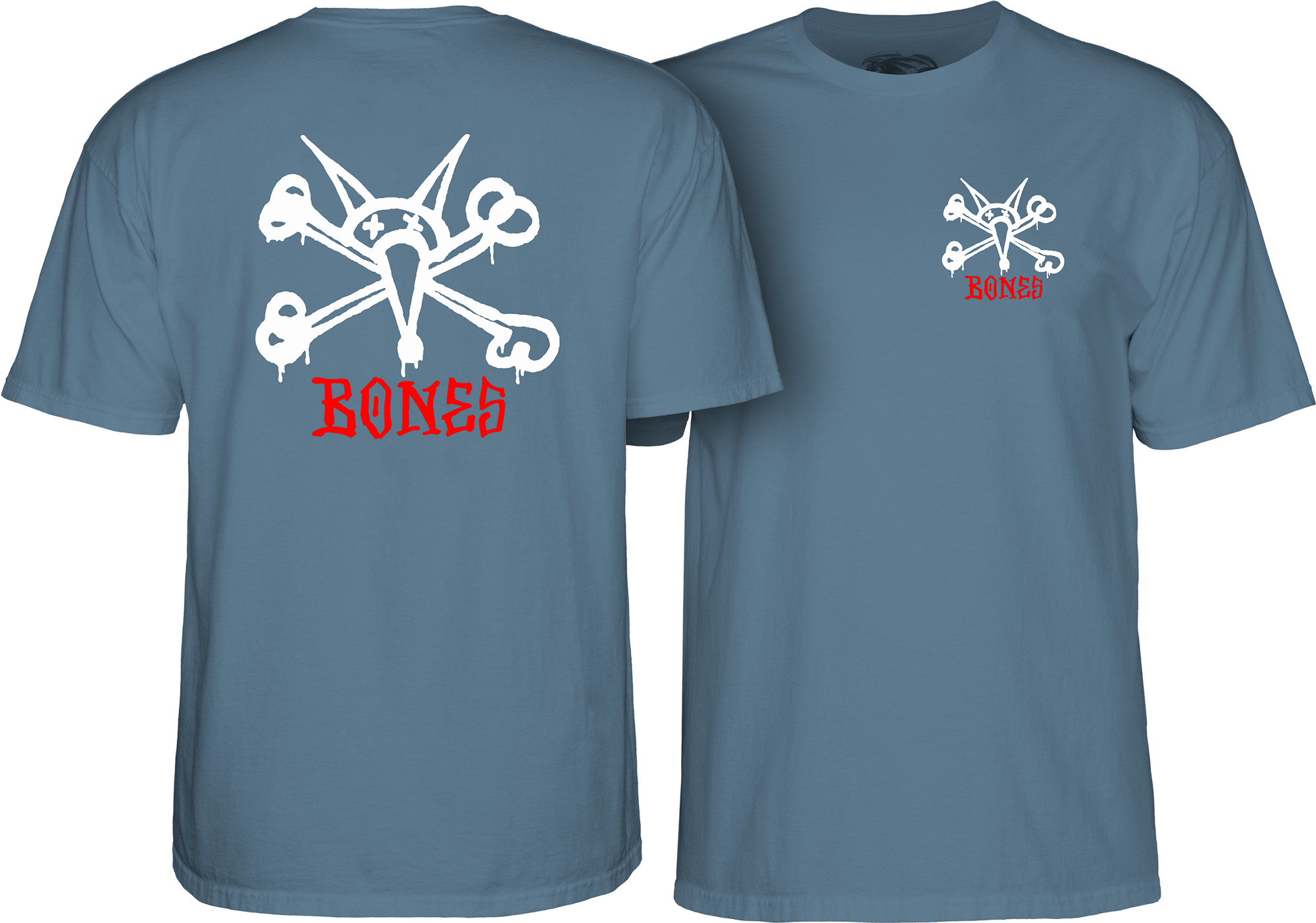 Powell Peralta Rat Bones T-Shirt Indigo Blue - Skate One