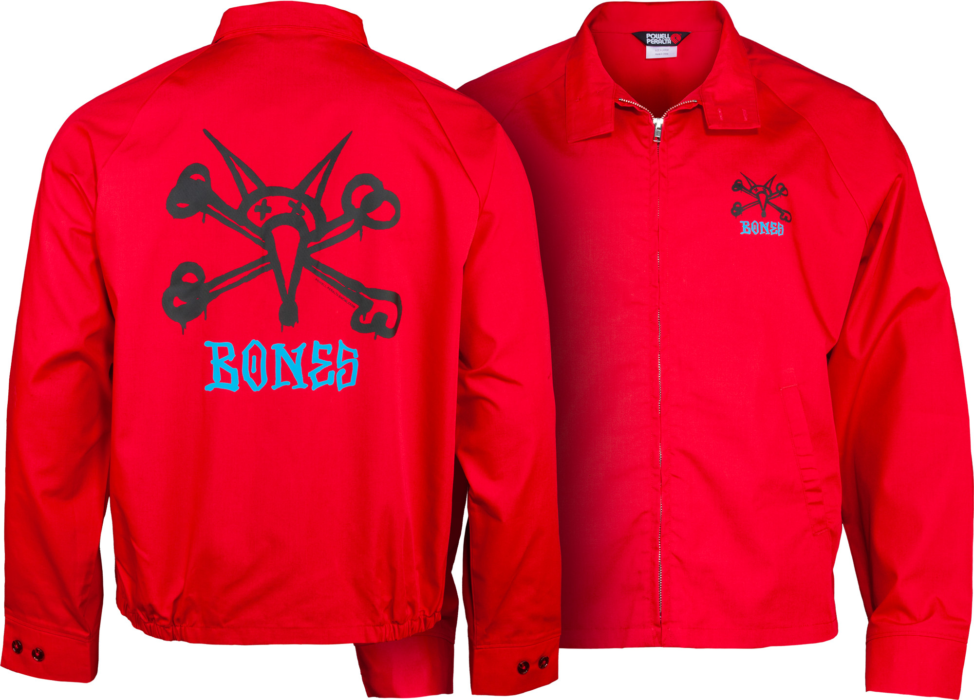 POWELLPERALTA パウエル ジャケット RAT BONES 赤 XL Powell Peralta Vato Rat Jacket Red - Skate One