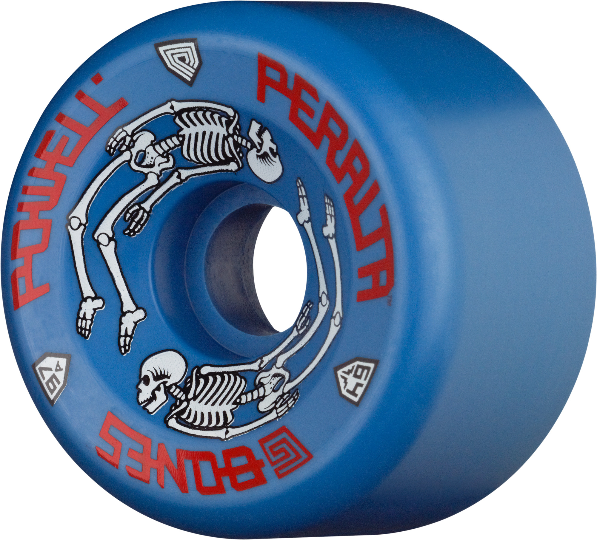 Powell Peralta G-Bones Skateboard Wheels 64mm 97a - Blue (4 pack