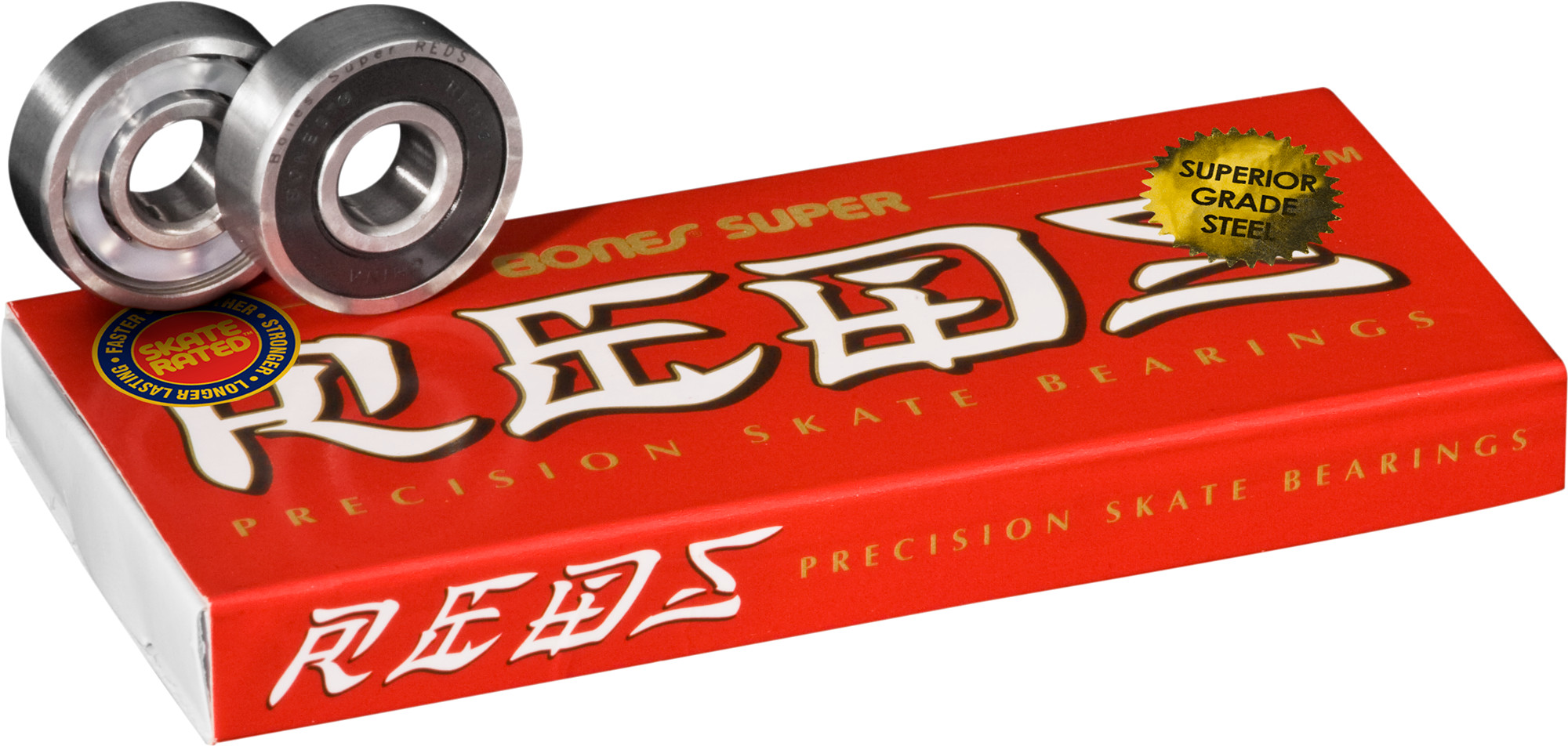 Bones® Super REDS® Skateboard Bearings 8 pack - Skate One
