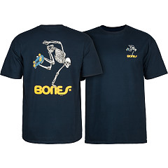 Powell Peralta Skateboarding Skeleton T-shirt - Navy