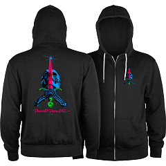 Powell Peralta Skull & Sword Zip Hoodie Lightweight