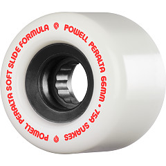 Powell Peralta Snakes Skateboard Wheels 66mm 75a 4pk White