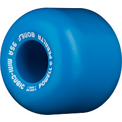 Powell Peralta Mini-Cubic Skateboard Wheels 64mm 95a - Blue (4 pack)