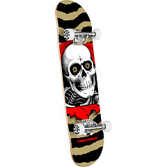 Powell Peralta Ripper Birch Skateboard Complete Red/Metallic Gold - Shape 239 - 7 x 28