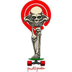 Powell Peralta Tucking Skeleton Sticker 10pk