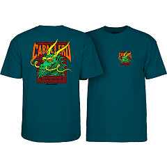 Powell Peralta Cab Street Dragon T-Shirt Midnight Teal