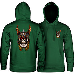 Powell Peralta Andy Anderson Skull Hooded Sweatshirt Mid-Weight Alpine Green