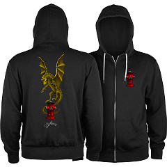Powell Peralta Andy Anderson Hydrant Lightweight Zip Hoodie Black
