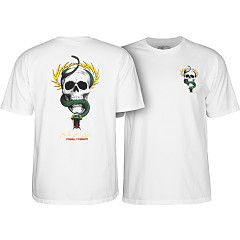 Powell Peralta Mike McGill Skull & Snake  T-shirt - White