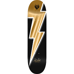 Powell Peralta Mike Vallely Lightning Bolt FLIGHT BLEM Skateboard Deck Gold Foil - 8.5 x 32.08