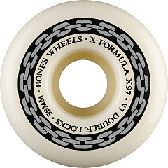 BONES WHEELS X-Formula Skateboard Wheels XF 58 V7 DOUBLE LOCKS X97 4PK