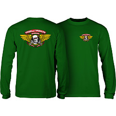 Powell Peralta Winged Ripper L/S Shirt Forest Green