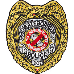 Powell Peralta Skateboard Police Patch Single