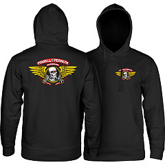 Powell Peralta Winged Ripper Hooded Sweatshirt Black