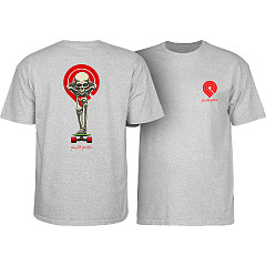 Powell Peralta Tucking Skeleton T-shirt Athletic Heather
