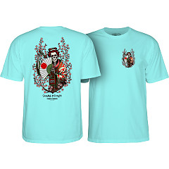 Powell Peralta Sakura Yosozumi Samurai T-Shirt Celadon