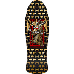 Powell Peralta Steve Caballero Street Reissue Skateboard Deck Black/Gold Foil - 9.625 x 29.75