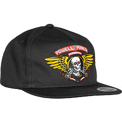 Powell Peralta Winged Ripper Snap Back Cap Black