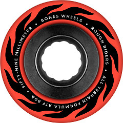 BONES WHEELS ATF Rough Rider Skateboard Wheels ETERNAL FLAME 59MM ROUGH RIDERS 80A RED 4PK
