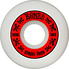 BONES WHEELS STF Annuals Skateboard Wheels STREET TECH FORMULA 50 V3 SLIMS 103A 4PK