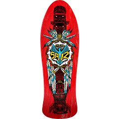 Powell Peralta Steve Saiz Totem Reissue Skateboard Deck Red Veneer - 10 x 30.81