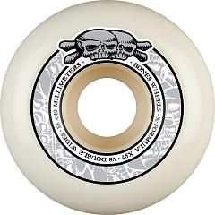 BONES WHEELS X-Formula Skateboard Wheels Double Wides V8 56mm X97 4PK White