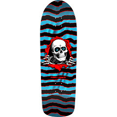 Powell Peralta Old School Ripper Skateboard Deck Red / Blue Foil - 9.89 x 31.32