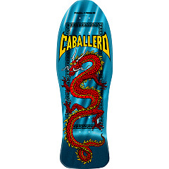 Powell Peralta Steve Caballero Chinese Dragon Reissue Skateboard Deck Turquoise Foil - 10 x 30