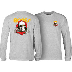Powell Peralta Ripper L/S T-shirt - Athletic Heather Gray