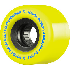 Powell Peralta Snakes Skateboard Wheels 66mm 82A 4pk Yellow