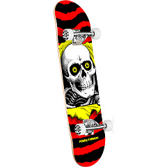 Powell Peralta Ripper Birch Complete Skateboard Red/Yellow - 7.75 X 31.08