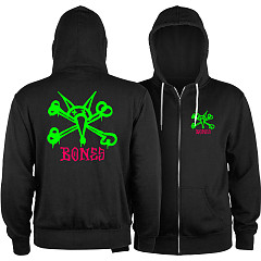 Powell Peralta Rat Bones Zip Hoodie Lightweight