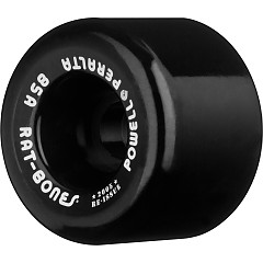 Powell Peralta Rat Bones Skateboard Wheels 60mm 85a - Black (4 pack)