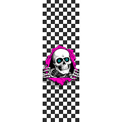 Powell Peralta Ripper White Checker Grip Tape Sheet 10.5 x 33