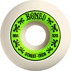 BONES WHEELS STF Skateboard Wheel STREET TECH FORMULA 52 V1 STANDARDS 99A 4PK
